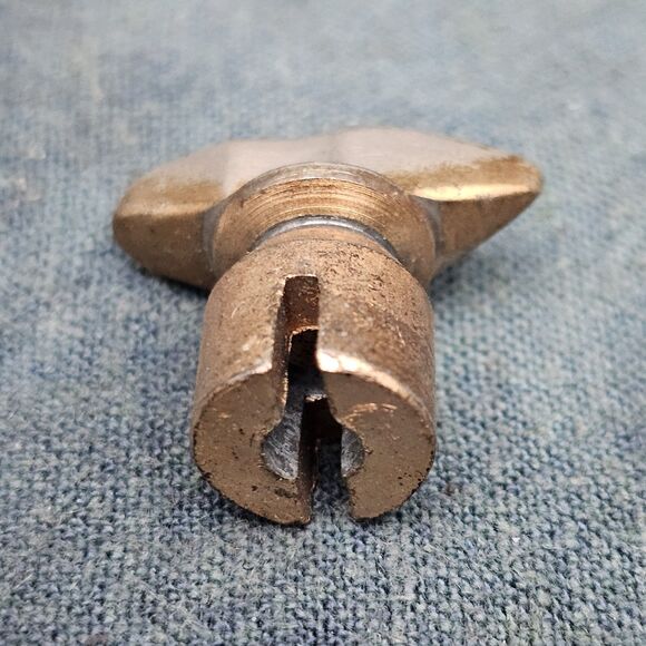 Vintage Sargent & Greenleaf Combo Safe Lock Knob Brass Nugget Logo - Picture 2 of 5